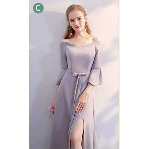 Planet Gates C / 4 / China Popular Formal Dress Boat Neck Sleeveless Elegant Bridesmaids Dresses Lady Fashion Designer LX719