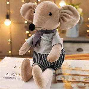 42CM Cute Ballet Mouse Plush Toys Lovely Dressing Cloth Animal Mouse Dolls Stuffed Soft Baby Toys Birthday Christmas Gifts