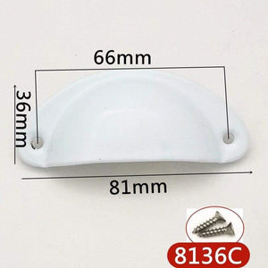 4pcs/lot Metal Kitchen Drawer Cabinet Door Handle Furniture Knobs Hardware Cupboard Antique Iron Shell Pull Handles