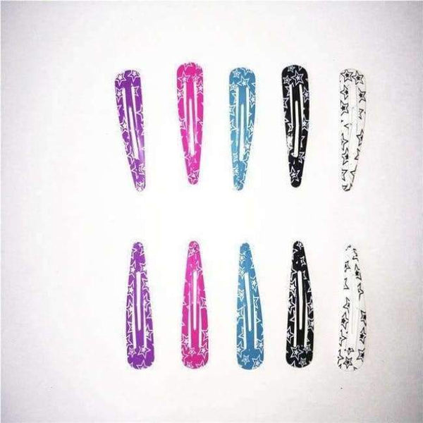 Planet Gates C 50Pcs Fashion Girl Bow Hairpin BB Clip Children Barrette Metal Hairpins Cartoon Flower Hairgrip Women Jewelry Hair Accessories