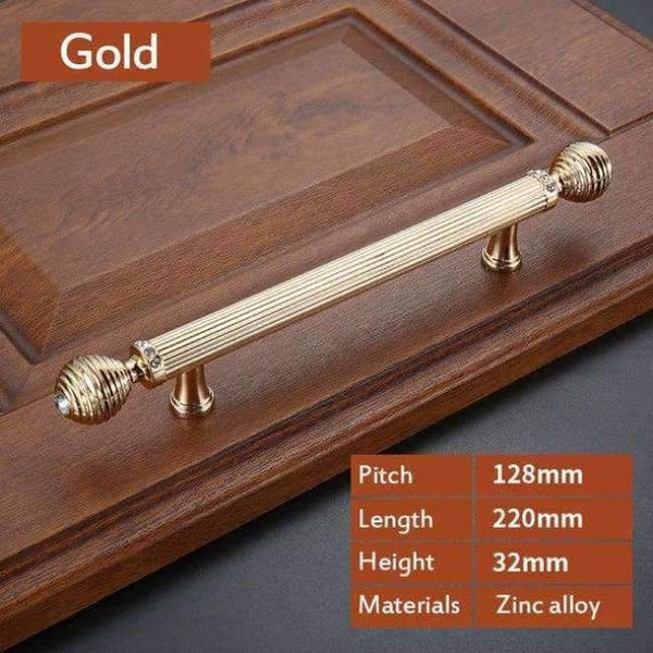 Planet Gates C 5pcs Gold European Style Door Handles Gate Black Drawer Pulls Kitchen Cabinet Handles and Knobs Furniture Handles Hardware