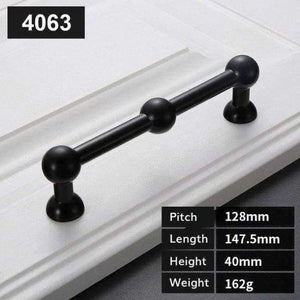 Planet Gates C 5pcs Modern Black Door Handles Elegant Drawer Pulls Door Knob Kitchen Cabinet Handles and Knobs Furniture Handle Hardware
