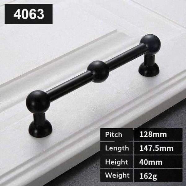 Planet Gates C 5pcs Modern Black Door Handles Elegant Drawer Pulls Door Knob Kitchen Cabinet Handles and Knobs Furniture Handle Hardware