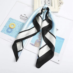 Floral Print Scrunchies Hair Scarf Bohemia Women Ribbon Hairbands Streamers Bow Hair Rope Ties Holder Ponytail Hair Accessories