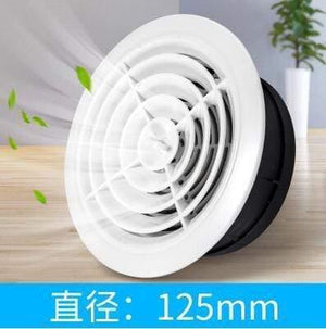 Adjustable round plastic air ventilation cover Fan Outlet Vent Extractor ceiling hole for kitchen bath air outlet fresh system