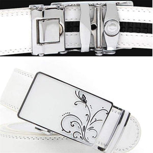 Planet Gates C / Asia size  110CM Men and Women White Belts 110 CM -130 CM Male Belt