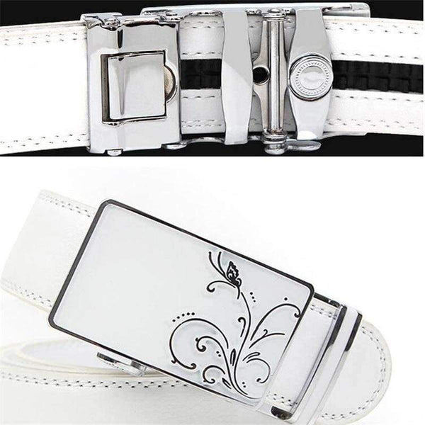 Planet Gates C / Asia size  110CM Men and Women White Belts 110 CM -130 CM Male Belt