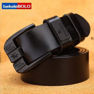 Men Real Cow Leather Business Designer Belt Men Vintage Luxury Quality Genuine Leather Belt Man Buckles