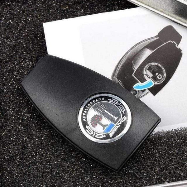 Planet Gates C Car Key Metal Badge Cover Accessories For Mercedes Benz Key Shell Case AMG W204 W212 W218 W221 Auto Remote Apple Tree Rear Cover