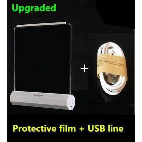 Planet Gates C      chargeable Creative USB Charging night light flat led lamp eye protection for learning Touch reading light Adjustable Flexible Book lamp