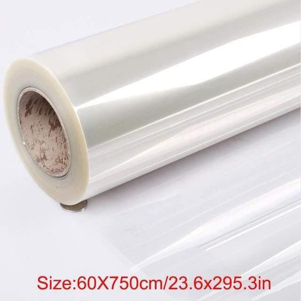 Self-adhesive Transparent Film Marble Wood Desktop Protective Film Tabletop Stickers for Furniture
