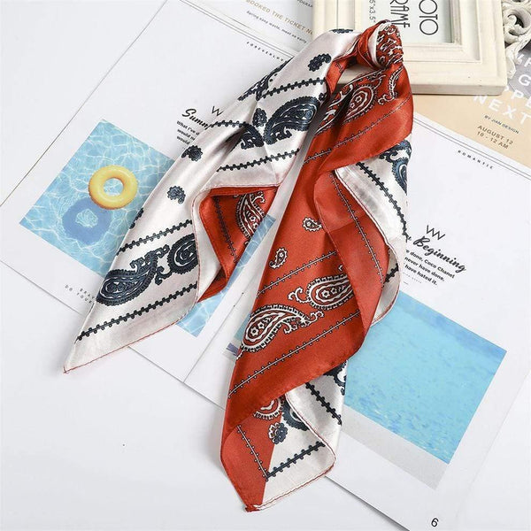 Floral Print Scrunchies Hair Scarf Bohemia Women Ribbon Hairbands Streamers Bow Hair Rope Ties Holder Ponytail Hair Accessories