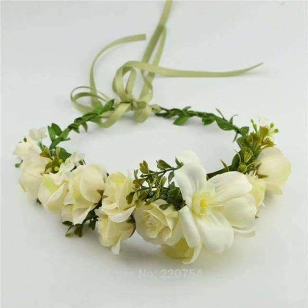 Planet Gates C / free size 2018 Bride Wedding Flower Headband Wreath Hairband Party Flower Girl Hair Accessories Flower Crown garland Flower Headpiece