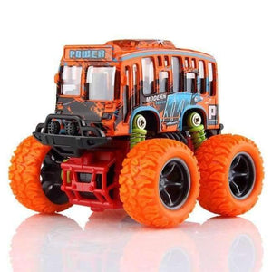 Planet Gates C-inertia 1 Piece Monster Truck Inertia Kids Toy Vehicles Baby Boys Super Cars Pull Back Blaze Truck Children Gift Toys Bus Open The Door