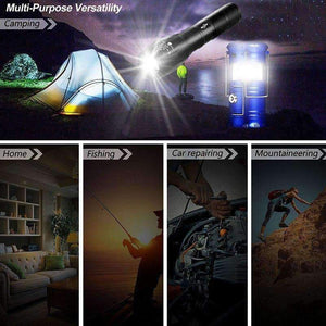 Planet Gates C LED Solar Powerful Flashlights Portable Lamp Torch Rechargeable Hand Lamp Hiking Camping Lanterns Tent Emergency Light