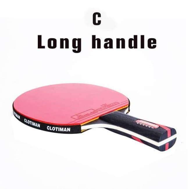 Planet Gates Quality carbon bat table tennis racket with rubber pingpong paddle short handle tennis table rackt long handle offensive