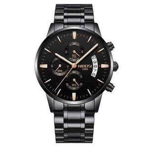 Planet Gates C Men Watch Chronograph Sport Mens Watches Top Brand Luxury Waterproof Full Steel Quartz Gold Clock Men Relogio Masculino