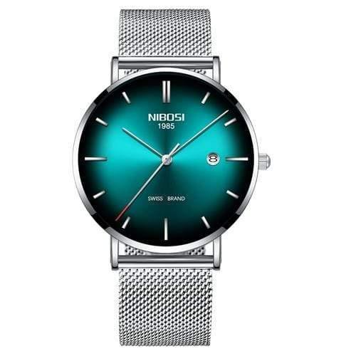 Planet Gates C Mens Watches Top Brand Luxury Mesh Steel Strap Green Casual Quartz Watch Men Fashion Sports Wrist Watch Relogio Masculino