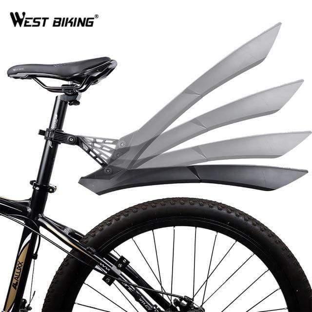 Planet Gates C Normal Black Quick Release Mountain Bike Fenders 2PCS Front Rear Cycling Bike Mudguard Wing 24 26 27.5 29 inch MTB Bicycle Fender