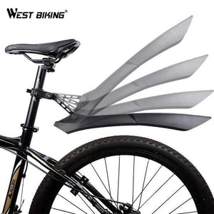 Planet Gates C Normal Black Quick Release Mountain Bike Fenders 2PCS Front Rear Cycling Bike Mudguard Wing 24 26 27.5 29 inch MTB Bicycle Fender