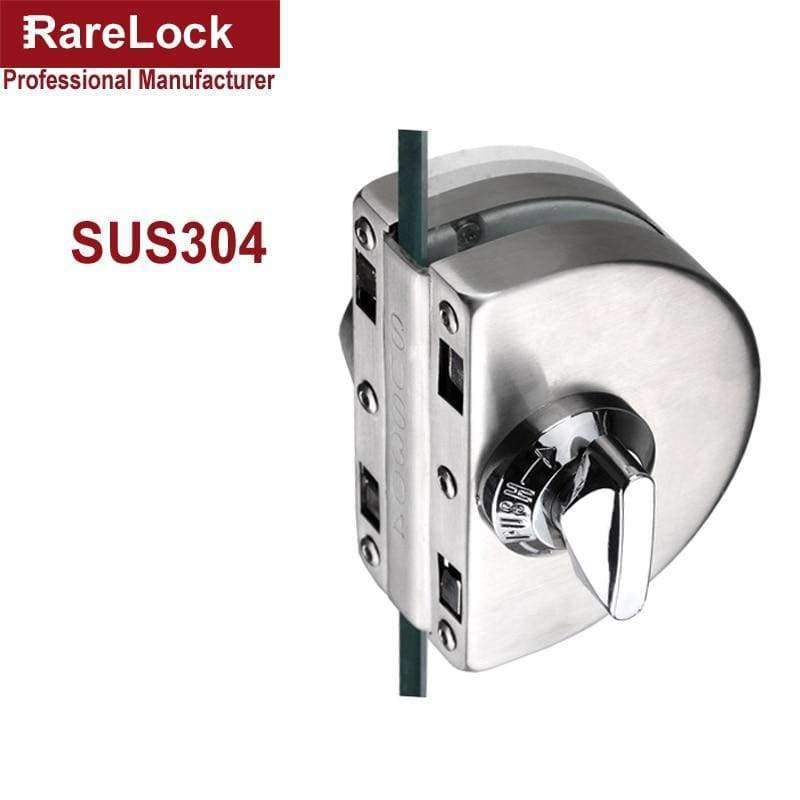 Planet Gates C Rarelock Sliding Door Lock SUS304 for Glass Office Door Bathroom Balcony Women Dress Store Home Security Hardware DIY i