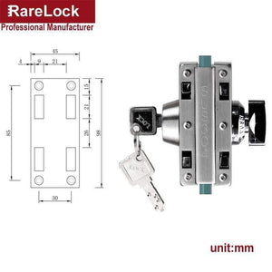 Planet Gates C Rarelock Sliding Door Lock SUS304 for Glass Office Door Bathroom Balcony Women Dress Store Home Security Hardware DIY i