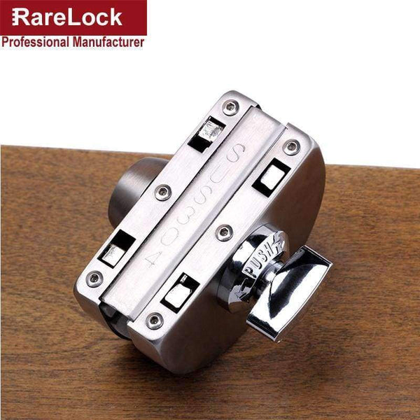 Planet Gates C Rarelock Sliding Door Lock SUS304 for Glass Office Door Bathroom Balcony Women Dress Store Home Security Hardware DIY i