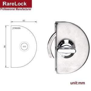 Planet Gates C Rarelock Sliding Door Lock SUS304 for Glass Office Door Bathroom Balcony Women Dress Store Home Security Hardware DIY i