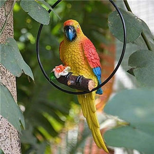 Planet Gates C Resin Realistic Modeling Imitation Parrot Micro Landscape Gardening Supplies Accessories Garden Outdoor Patio Decoration