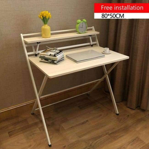 Planet Gates C Simple Style Foldable Desk Free Installation Study Table Household Writing Desk Multifunction Office Computer Table Steady Safe