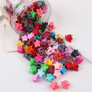 Small Plum Blossom Girl Cute Star Little Plum Hair Claw Lovely Hair Clips Child Cute Hairpin Woman Child Hair Accessories