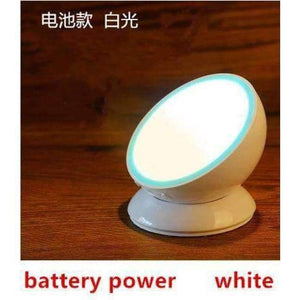 Planet Gates C / White Creative 360 degree rotation LED wireless wall lamp table Bedside bedroom night lamp kids Indoor novelty night light