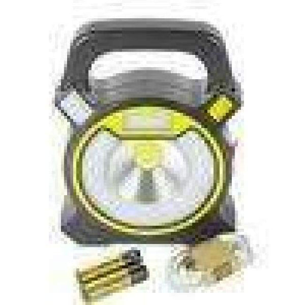 Planet Gates C(with Battery) BORUiT 15W COB LED Portable Floodlight Lantern Outdoor Waterproof 4-Mode Emergency Spotlight Lamp for Camping Hiking Tent Light