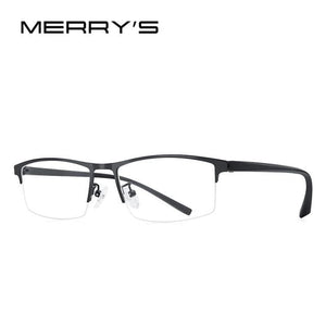 Planet Gates C01 Black 2 Men Optical Frames Eyeglasses Frames Rack Commercial Glasses Fashion Eyeglasses Frame Myopia Titanium Frame TR90 Legs
