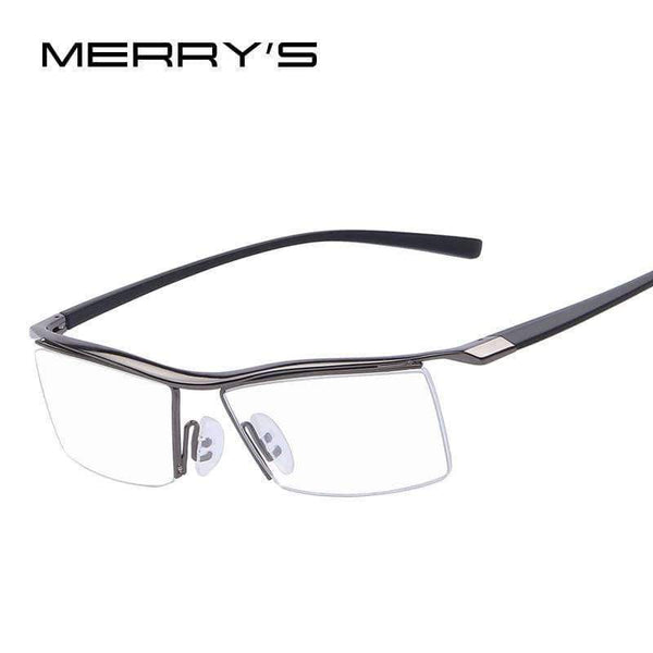 Planet Gates C01 Black MERRY'S Men Optical Frames Eyeglasses Frames Rack Commercial Glasses Fashion Eyeglasses Frame Myopia Titanium Frame TR90 Legs