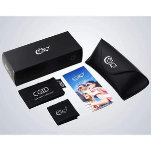 Planet Gates C01 Glossy Black B1 CGID TR90 Computer Glasses Anti Blue Light Radiation Optical Print Glasses Round Black Eyewear Frame PC Glass Men & Women CT28