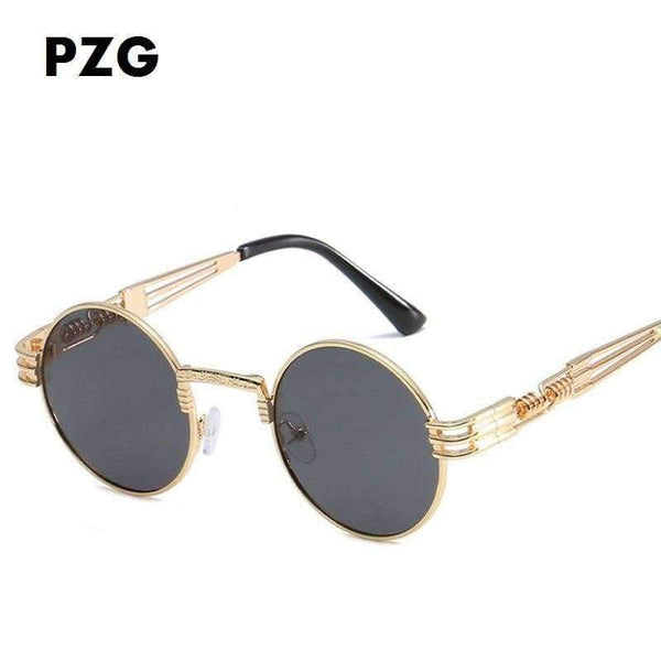 Planet Gates C01 / Multi PZG New Design Punk Style Round Lenses Polarized Sungalsses Women  Men Fashion Sun glasses Retro Trend Metal Frame Eyewear
