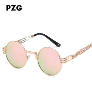 Planet Gates C01 / Multi PZG New Design Punk Style Round Lenses Polarized Sungalsses Women  Men Fashion Sun glasses Retro Trend Metal Frame Eyewear