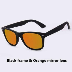 Planet Gates C01Orange mirror AOFLY Fashion Sunglasses Men Polarized Sunglasses Men Driving Mirrors Coating Points Black Frame Eyewear Male Sun Glasses UV400