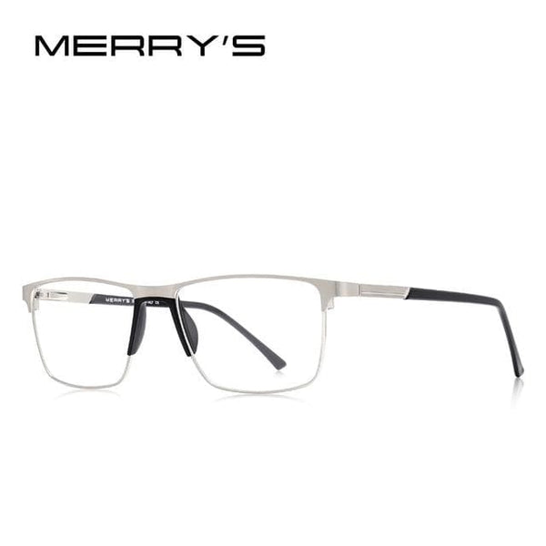 Planet Gates C02 Silver Men Titanium Alloy Glasses Frame Fashion Male Square Ultralight Eye Myopia Prescription Eyeglasses S2001