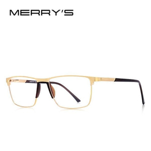 Planet Gates C03 Gold Men Titanium Alloy Glasses Frame Fashion Male Square Ultralight Eye Myopia Prescription Eyeglasses S2001