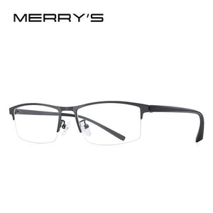 Planet Gates C03 Gray Men Optical Frames Eyeglasses Frames Rack Commercial Glasses Fashion Eyeglasses Frame Myopia Titanium Frame TR90 Legs