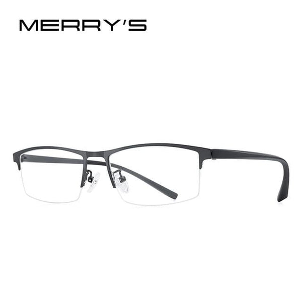 Planet Gates C03 Gray Men Optical Frames Eyeglasses Frames Rack Commercial Glasses Fashion Eyeglasses Frame Myopia Titanium Frame TR90 Legs