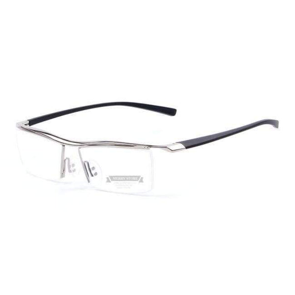Planet Gates C03 Silver MERRY'S Men Optical Frames Eyeglasses Frames Rack Commercial Glasses Fashion Eyeglasses Frame Myopia Titanium Frame TR90 Legs