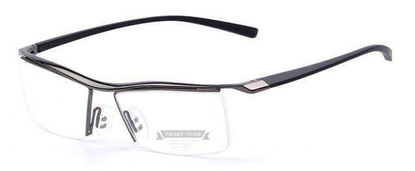 Planet Gates C04 Gray Men Optical Frames Eyeglasses Frames Rack Commercial Glasses Fashion Eyeglasses Frame Myopia Titanium Frame TR90 Legs