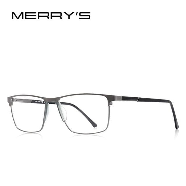 Planet Gates C04 Gray Men Titanium Alloy Glasses Frame Fashion Male Square Ultralight Eye Myopia Prescription Eyeglasses S2001