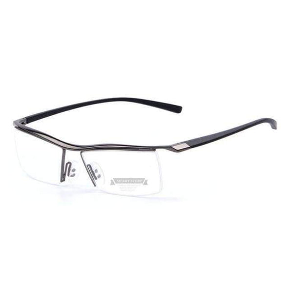 Planet Gates C04 Gray MERRY'S Men Optical Frames Eyeglasses Frames Rack Commercial Glasses Fashion Eyeglasses Frame Myopia Titanium Frame TR90 Legs