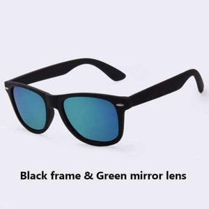 Planet Gates C04Green mirror AOFLY Fashion Sunglasses Men Polarized Sunglasses Men Driving Mirrors Coating Points Black Frame Eyewear Male Sun Glasses UV400