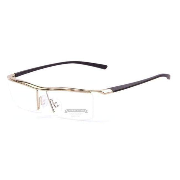 Planet Gates C05 Gold MERRY'S Men Optical Frames Eyeglasses Frames Rack Commercial Glasses Fashion Eyeglasses Frame Myopia Titanium Frame TR90 Legs