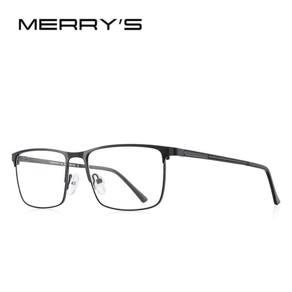 Planet Gates C06 Black Men Titanium Glasses Frame Ultralight Square Eye Myopia Prescription Eyeglasses Male Half Optical Frame S2014